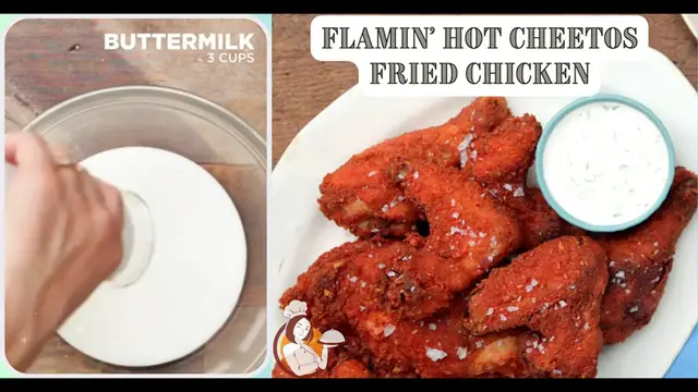 Video thumbnail for Flamin_ Hot Cheetos Fried Chicken