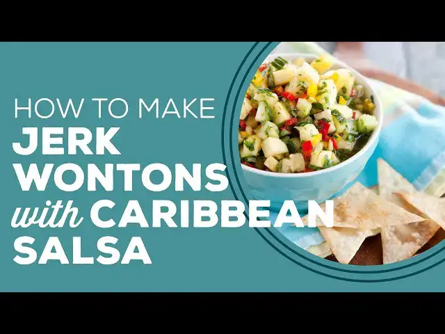 Video thumbnail for Blast from the Past: Jerk Wontons with Caribbean Salsa Recipe
