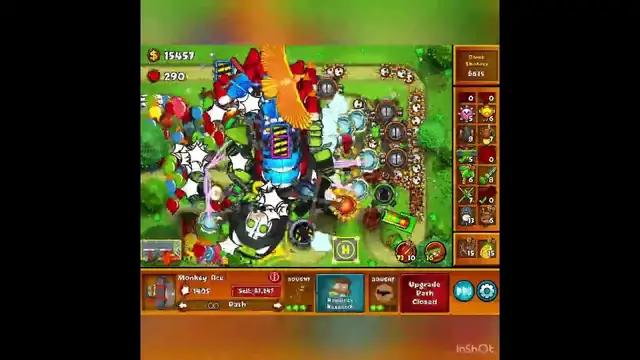 Video thumbnail for Bloons Monkey City, beat round 57 for the first time, it was hard.😔