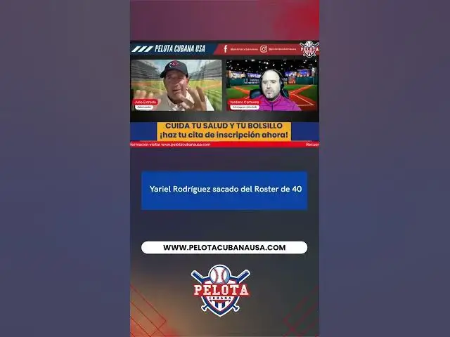 Video thumbnail for Yariel Rodríguez sacado del Roster de 40