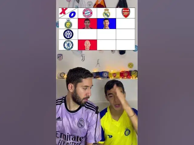 'Video thumbnail for Tic-tac-toe Football #football #challenge #tictactoe #realmadrid #arsenal'