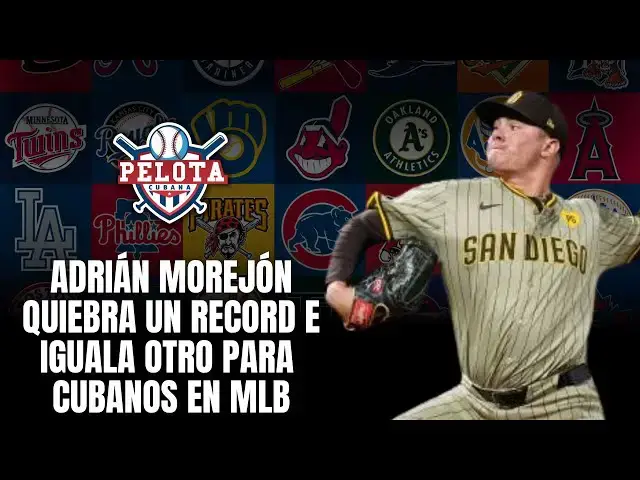 Video thumbnail for ADRIÁN MOREJÓN quiebra un record e iguala otro para cuba os en MLB