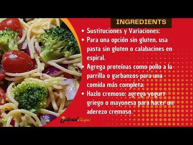 Video thumbnail for Easy Pasta Salad with Fresh Veggies – Healthy Meal Ideas
