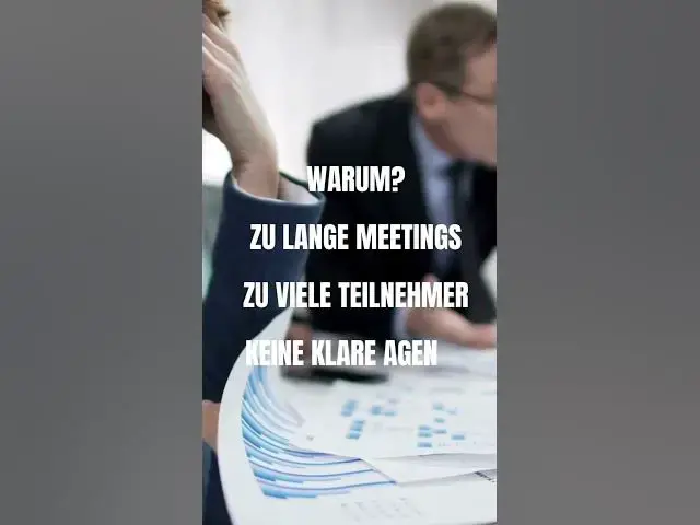 Video thumbnail for Meetings kosten deutsche Firmen 64 Mrd. € im Jahr 😱 #Produktivität #MeetingFail
