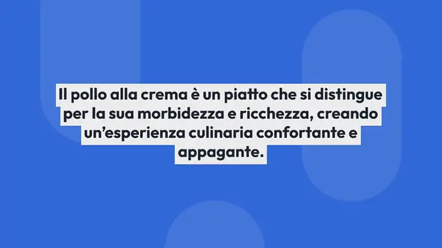 Video thumbnail for RICETTA POLLO ALLA CREMA