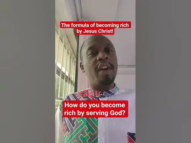 'Video thumbnail for Why Did God Create Man? - Part 7 - How do you become rich by serving God? Jesus Christ's Formula!'