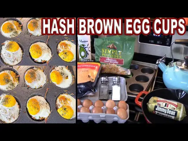 Video thumbnail for Hash Brown Sausage Egg Cups Breakfast Recipe