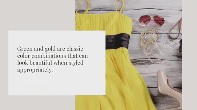 Video thumbnail for Can I wear green and gold?