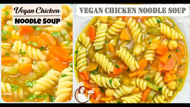 Video thumbnail for Vegan Chicken Noodle Soup