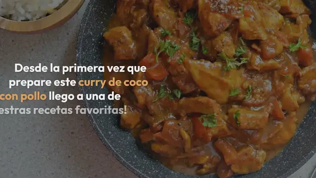 Video thumbnail for El Mejor Curry de Coco Con Pollo