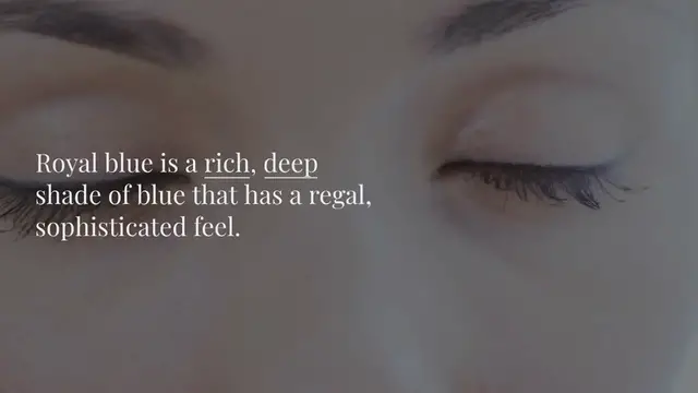 Video thumbnail for What does royal blue go with clothes?