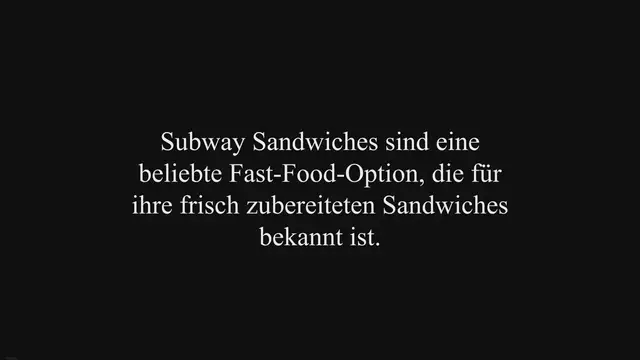 Video thumbnail for Sind Subway Sandwiches Warm