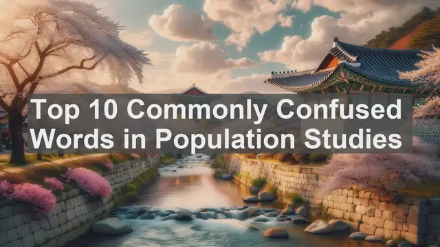 Video thumbnail for Top 10 Commonly Confused Words in Population Studies