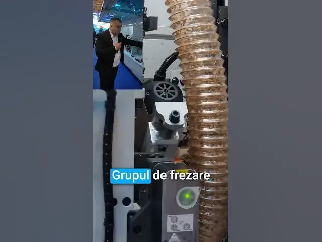 Video thumbnail for Mașina de aplicat cant KDT KE706B cu conveior de întoarcere a pieselor la Hub on Tour, BIFE-SIM 2025