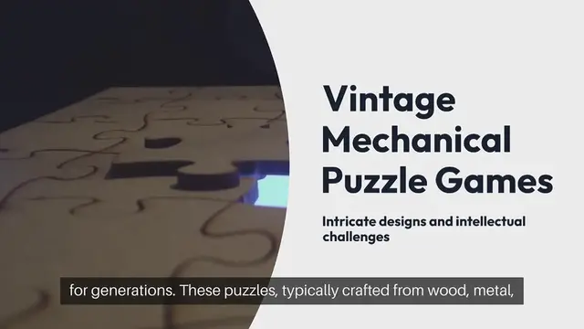 Video thumbnail for Vintage Mechanical Puzzle Games