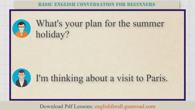 Video thumbnail for Basic English Conversation for Beginners #39