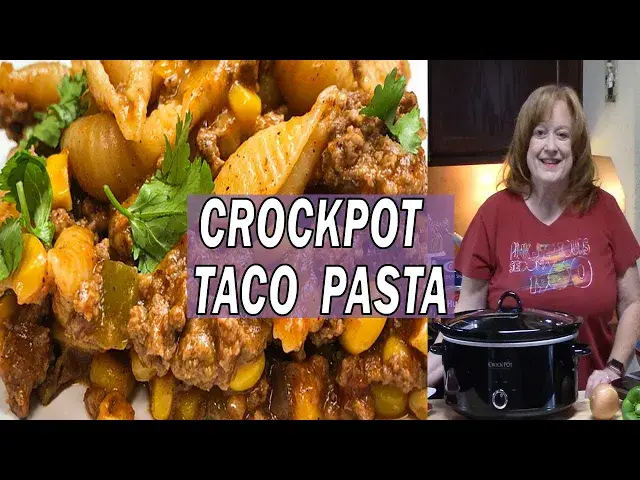 Video thumbnail for CROCKPOT TACO PASTA CASSEROLE RECIPE | COOK WITH ME EASY CROCKPOT DINNER