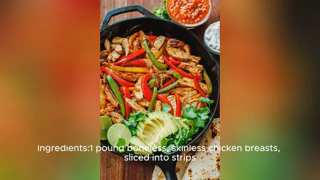Video thumbnail for fajita recipe