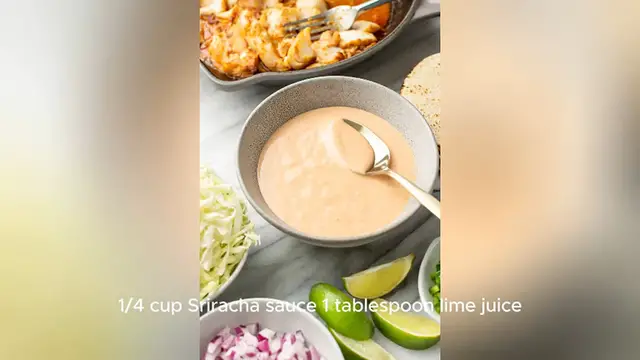 Video thumbnail for fish taco sauce recipe
