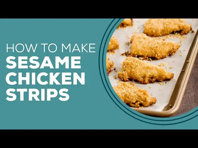 Video thumbnail for Blast from the Past: Sesame Chicken Strips Recipe | Homemade Baked Chicken Tenders