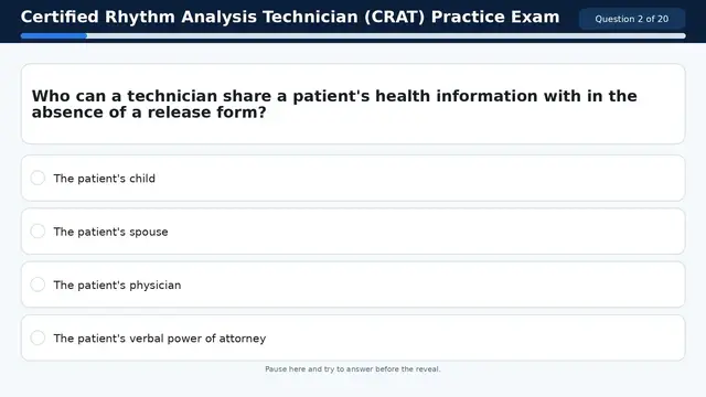 Video thumbnail for Certified Rhythm Analysis Technician (CRAT) Practice Exam