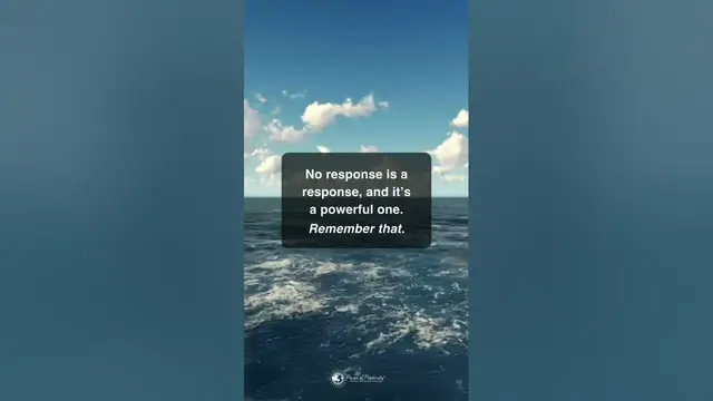 Video thumbnail for No response is a response. #shorts