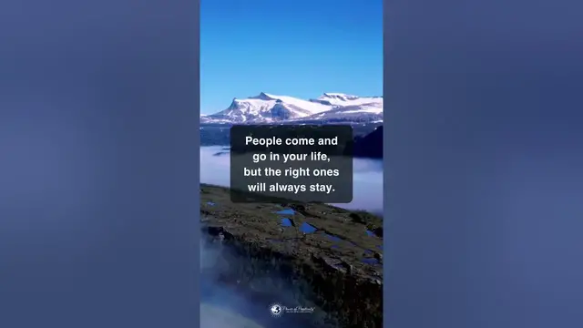 'Video thumbnail for People Come and Go In Your Life, But The Right Ones Will Always Stay. #Shorts'