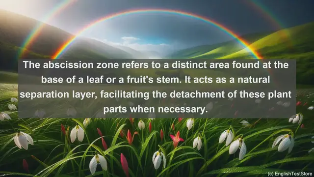 Video thumbnail for Abscission zone in science  definition and examples