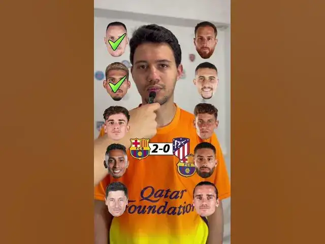 'Video thumbnail for Barcelona vs Atletico Madrid One Vs One #laliga #football #barcelona #challenge #atleticomadrid'