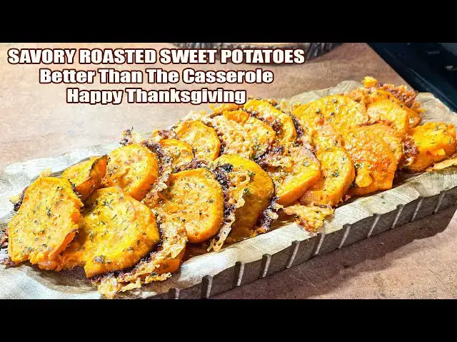 Video thumbnail for SAVORY ROASTED SWEET POTATOES Better Than The Casserole