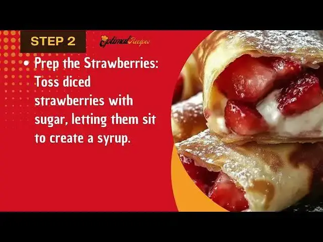 Video thumbnail for Strawberry Cheesecake Chimichangas – Easy & Delicious