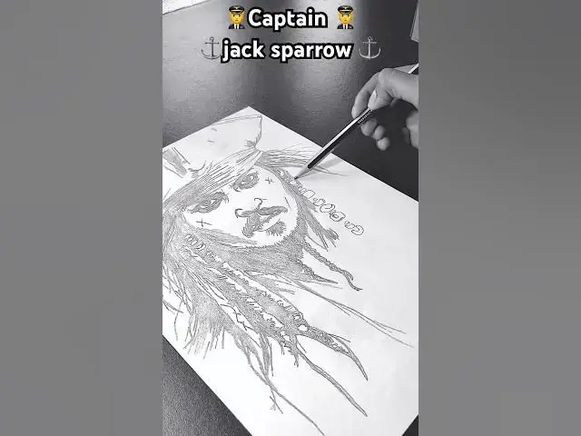 Video thumbnail for “Jack Sparrow sketch 😈🔥#art #piratesofthecaribbean #pirates #trendingshorts #anime #reels #like