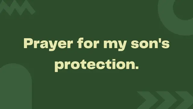Video thumbnail for 3Prayers for your son as a mother Protection, Health, Finances