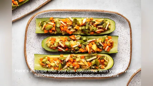 Video thumbnail for stuffed zucchini recipe