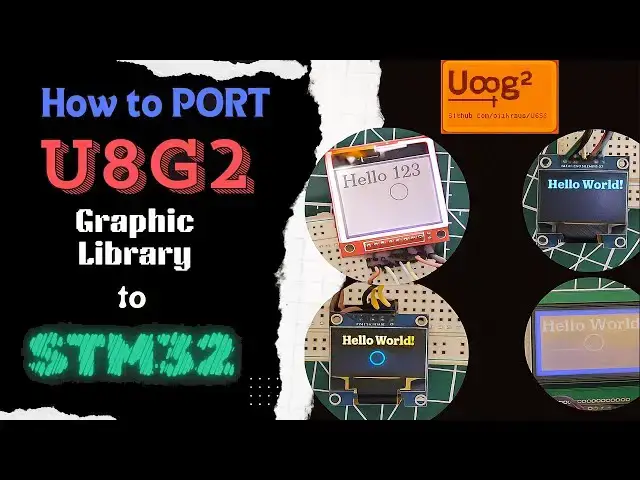 Video thumbnail for Port U8g2 Graphics Library to STM32 | SH1106 & SSD1306 OLED Tutorial