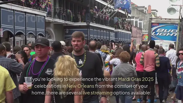 'Video thumbnail for Mardi Gras 2025: How to Watch Live Parades and Celebrations in New Orleans'