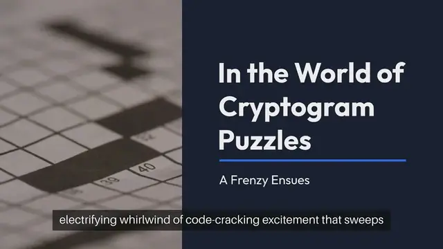 Video thumbnail for Cryptogram Puzzle Frenzy