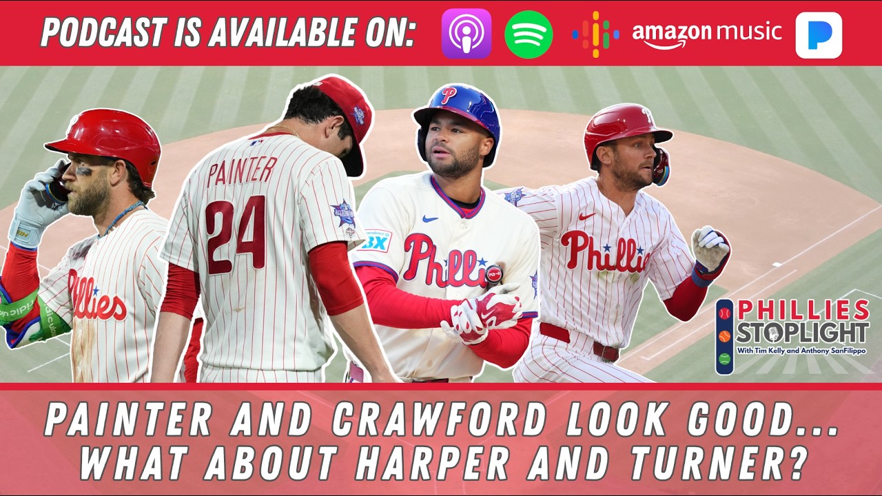 Video thumbnail for Phillies Stoplight🚦: Painter and Crawford look good ... what about Harper and Turner?