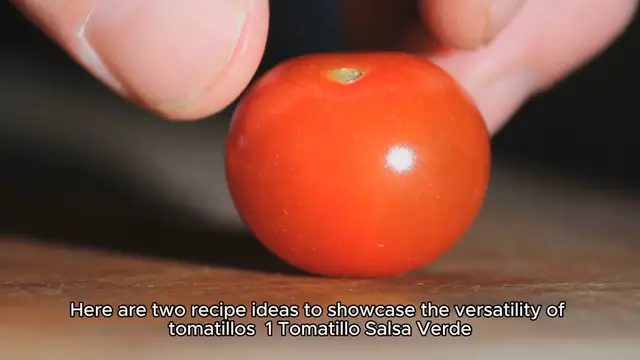 Video thumbnail for tomatillo recipe