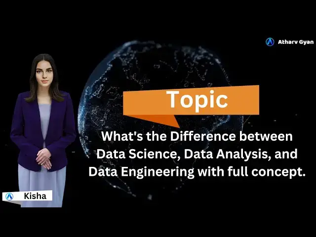 Video thumbnail for What's the Difference between Data Science, Data Analysis, and Data Engineering with full concept.