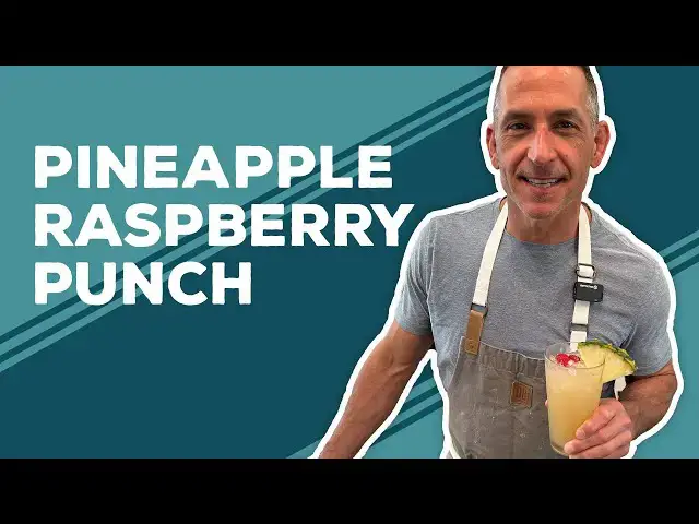 Video thumbnail for Love & Best Dishes: Pineapple Raspberry Punch Recipe | Summer Drink Ideas