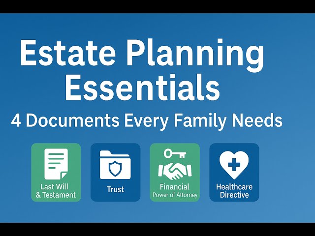 Video thumbnail for Estate Planning Essentials: 4 Documents Every Family Needs