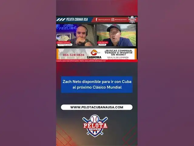 Video thumbnail for Zach Neto disponible para ir con Cuba al próximo Clásico Mundial