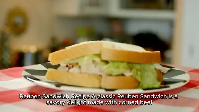 Video thumbnail for reuben sandwich recipe