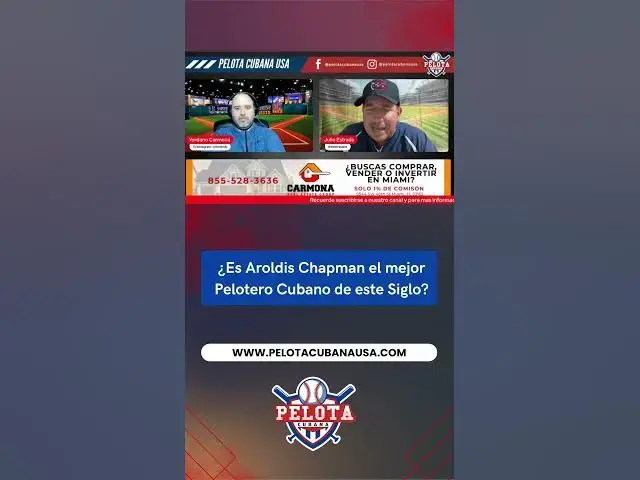 Video thumbnail for ¿Es Aroldis Chapman el mejor Pelotero Cubano de este Siglo?