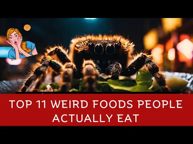 'Video thumbnail for Top 11 Weird Foods People Actually Eat'
