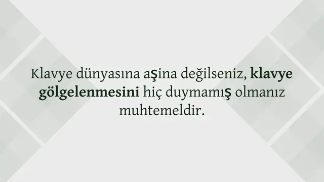 'Video thumbnail for Klavye Gölgelenme Testi | Çevrimiçi Nasıl Düzeltilir'