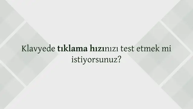 'Video thumbnail for Klavye Tıklama Testi | Saniye Başına Tıklama CPS'