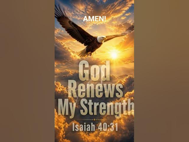 Video thumbnail for God promises to renew our strength! #faithbased #inspiration #life