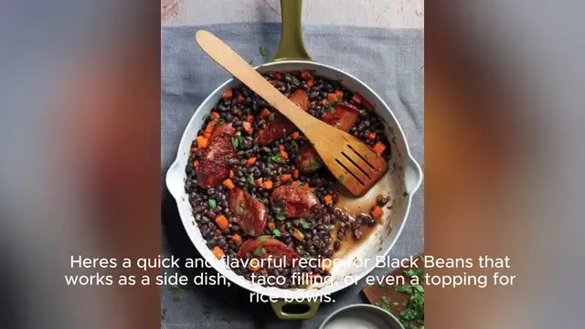Video thumbnail for black bean recipe
